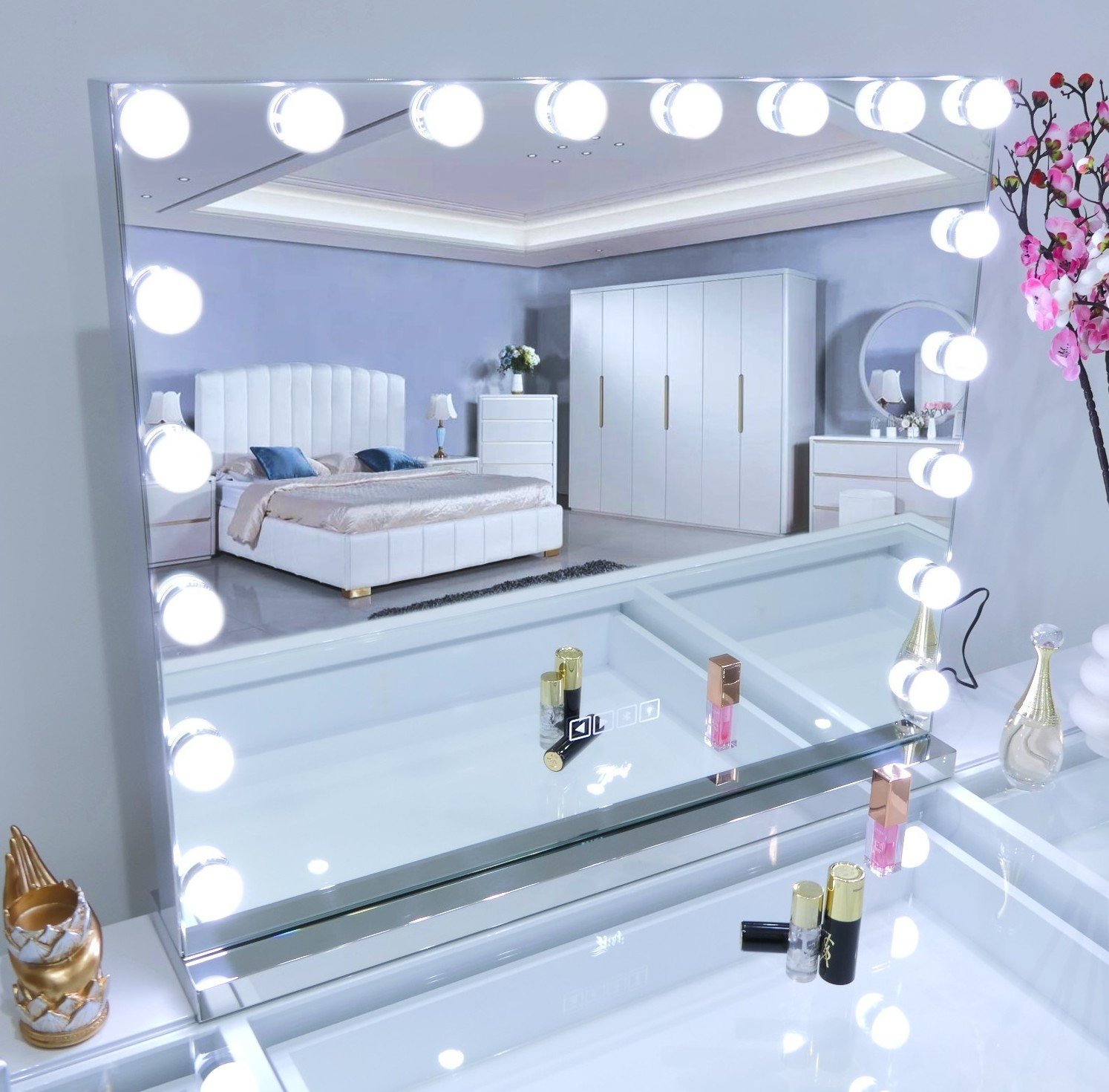 7Seas® – Luxury Hollywood Vanity Mirror &Amp; Dressing Table – Premium Led Lighting – Uk
