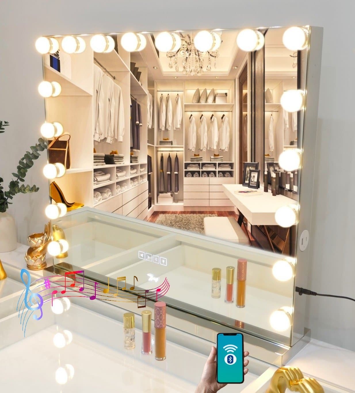 7Seas® – Luxury Hollywood Vanity Mirror &Amp;Amp; Dressing Table – Premium Led Lighting – Uk
