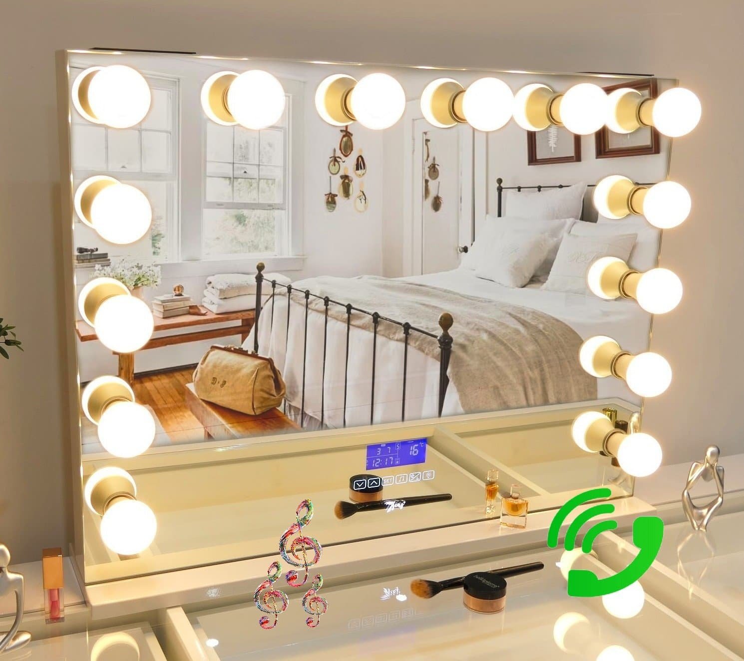 7Seas® – Luxury Hollywood Vanity Mirror &Amp;Amp; Dressing Table – Premium Led Lighting – Uk
