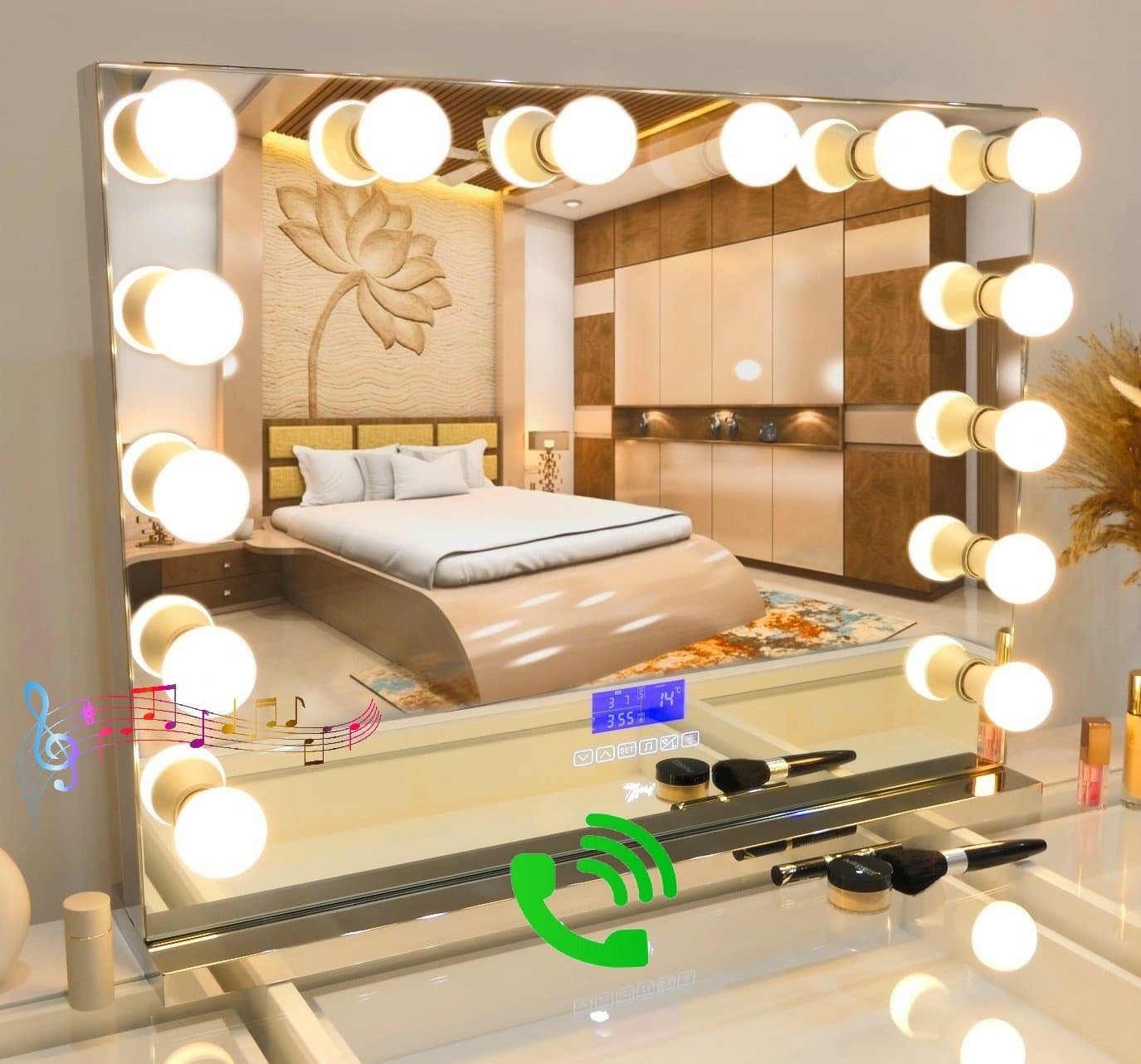 7Seas® – Luxury Hollywood Vanity Mirror &Amp;Amp; Dressing Table – Premium Led Lighting – Uk