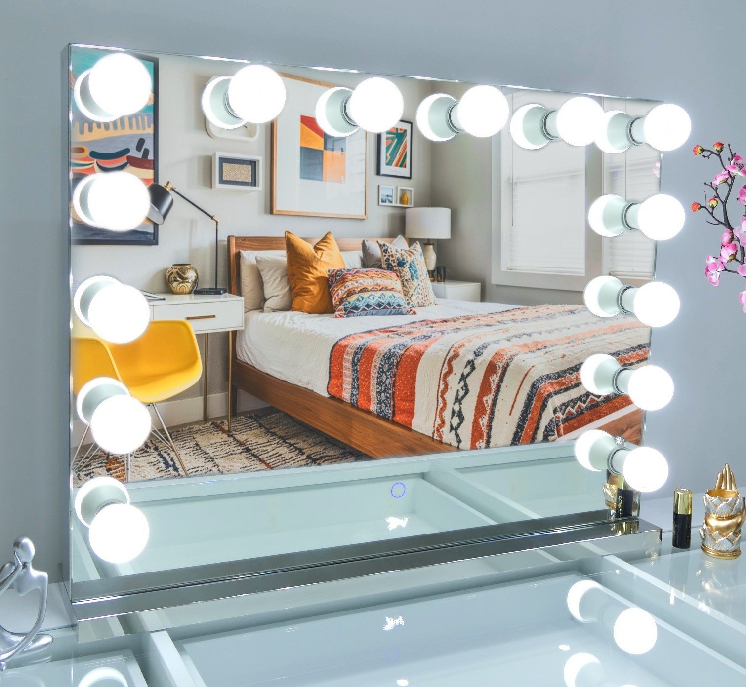 7Seas® – Luxury Hollywood Vanity Mirror &Amp; Dressing Table – Premium Led Lighting – Uk