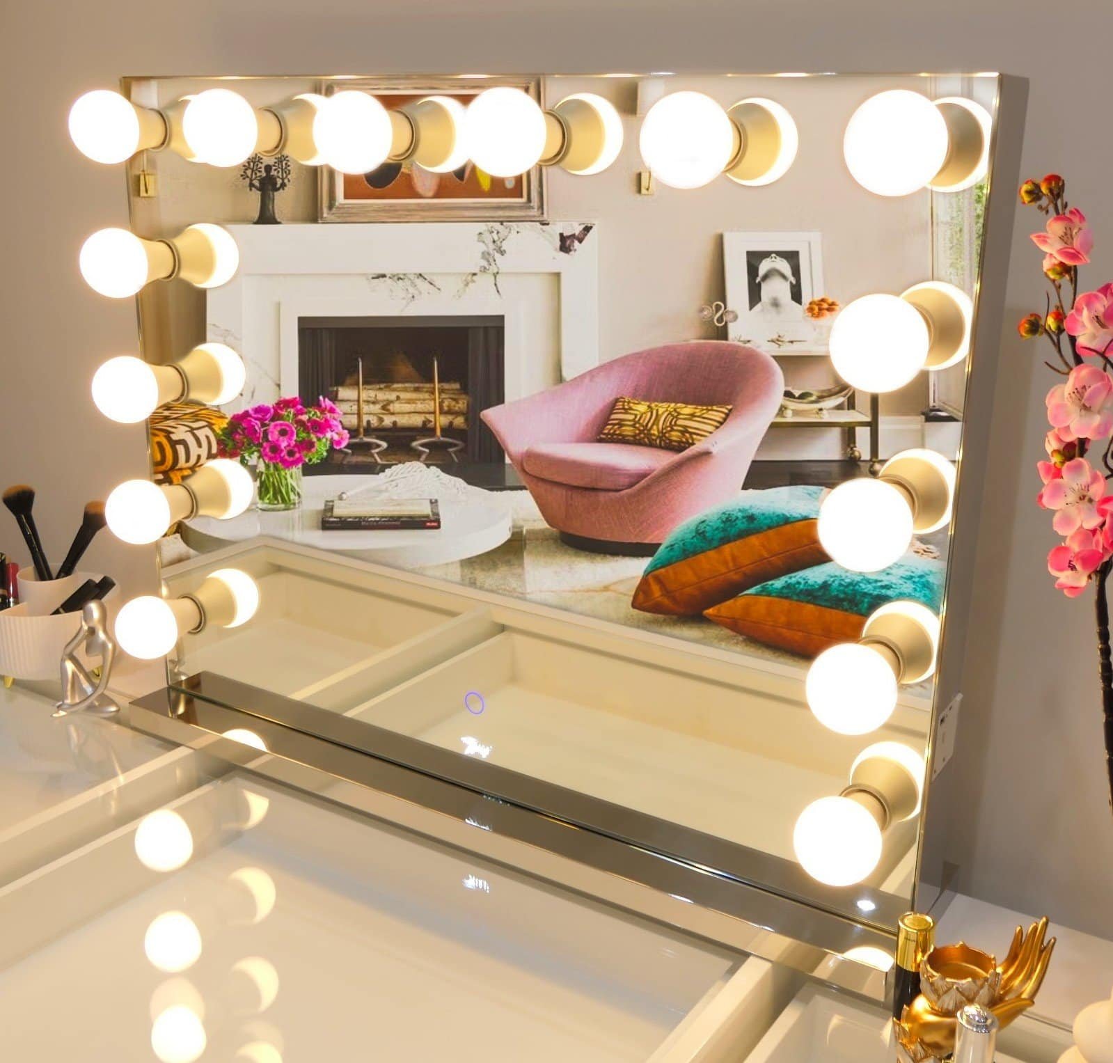 7Seas® – Luxury Hollywood Vanity Mirror &Amp;Amp; Dressing Table – Premium Led Lighting – Uk