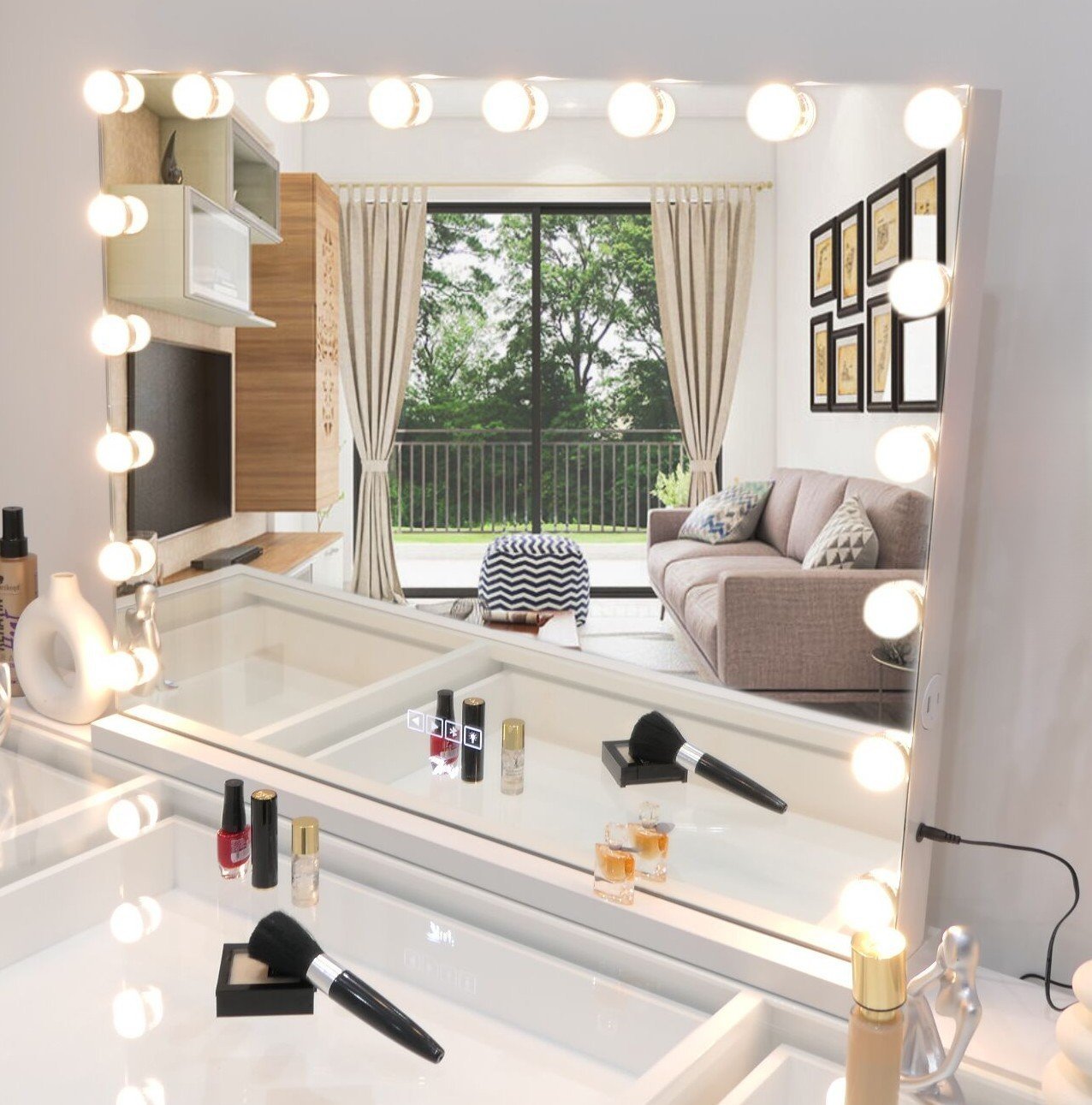 7Seas® – Luxury Hollywood Vanity Mirror &Amp; Dressing Table – Premium Led Lighting – Uk