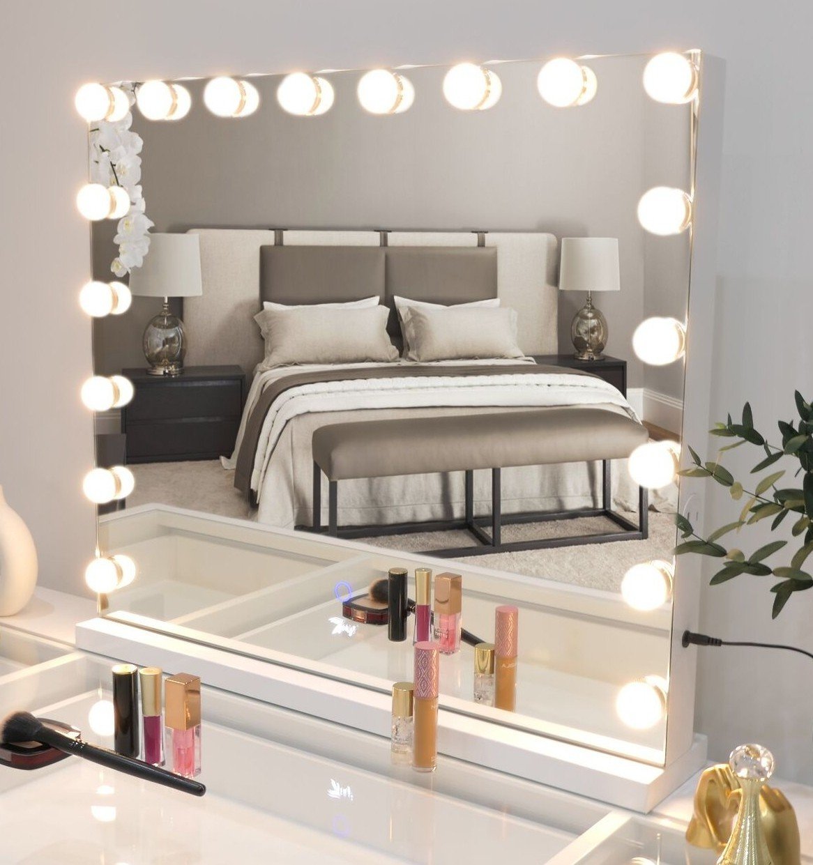 7Seas® – Luxury Hollywood Vanity Mirror &Amp; Dressing Table – Premium Led Lighting – Uk
