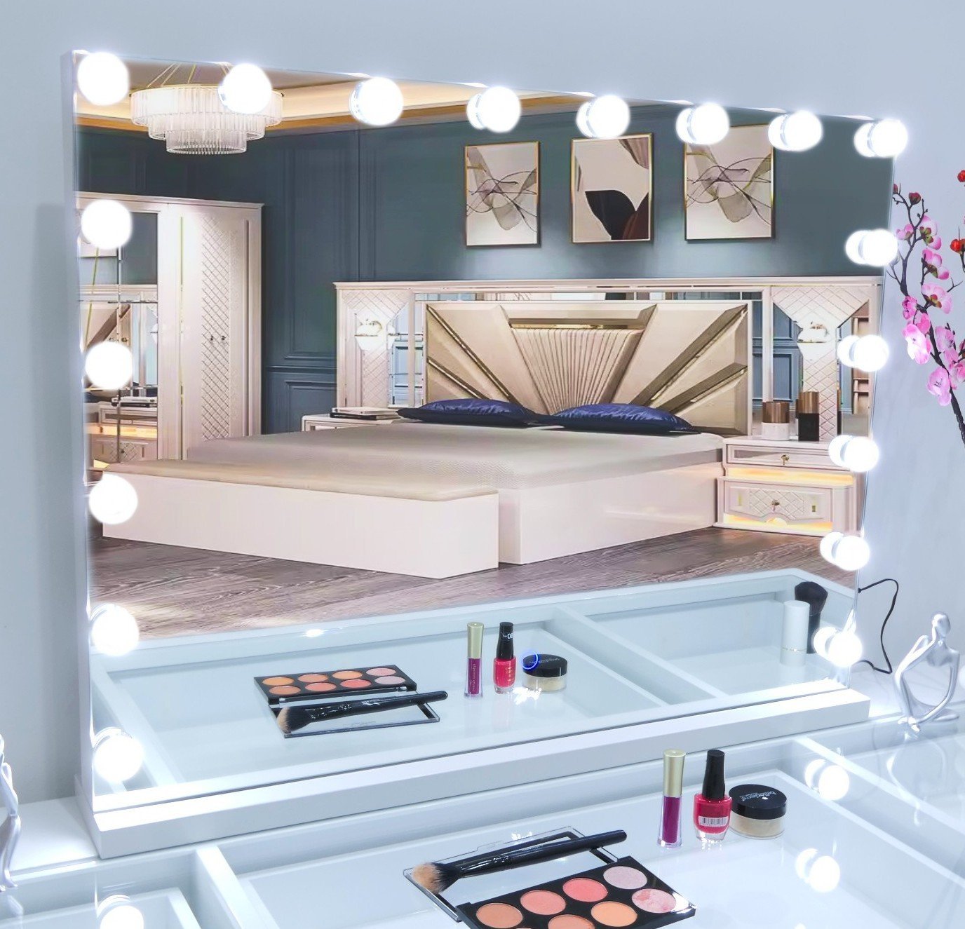 7Seas® – Luxury Hollywood Vanity Mirror &Amp; Dressing Table – Premium Led Lighting – Uk