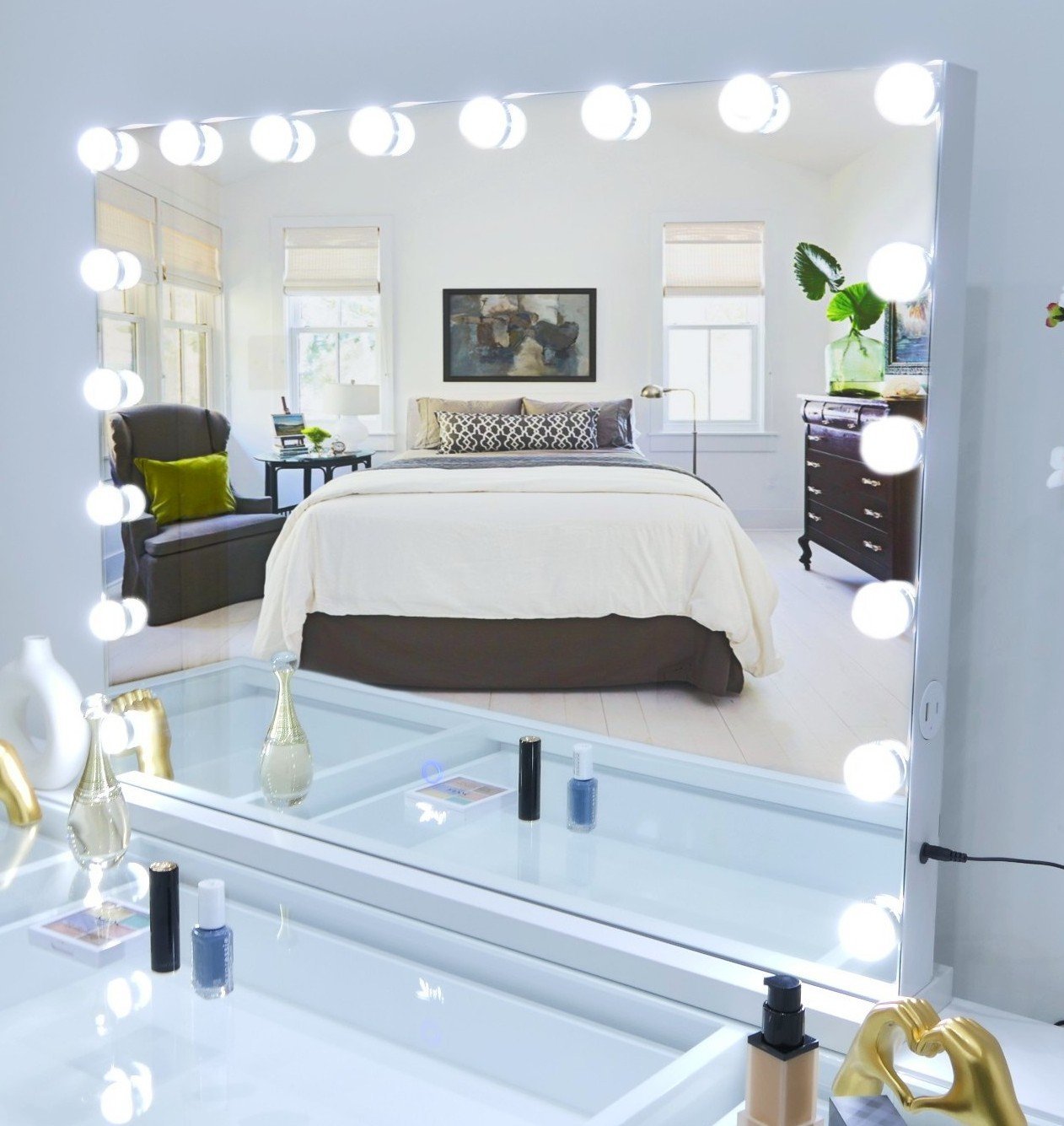 7Seas® – Luxury Hollywood Vanity Mirror &Amp; Dressing Table – Premium Led Lighting – Uk