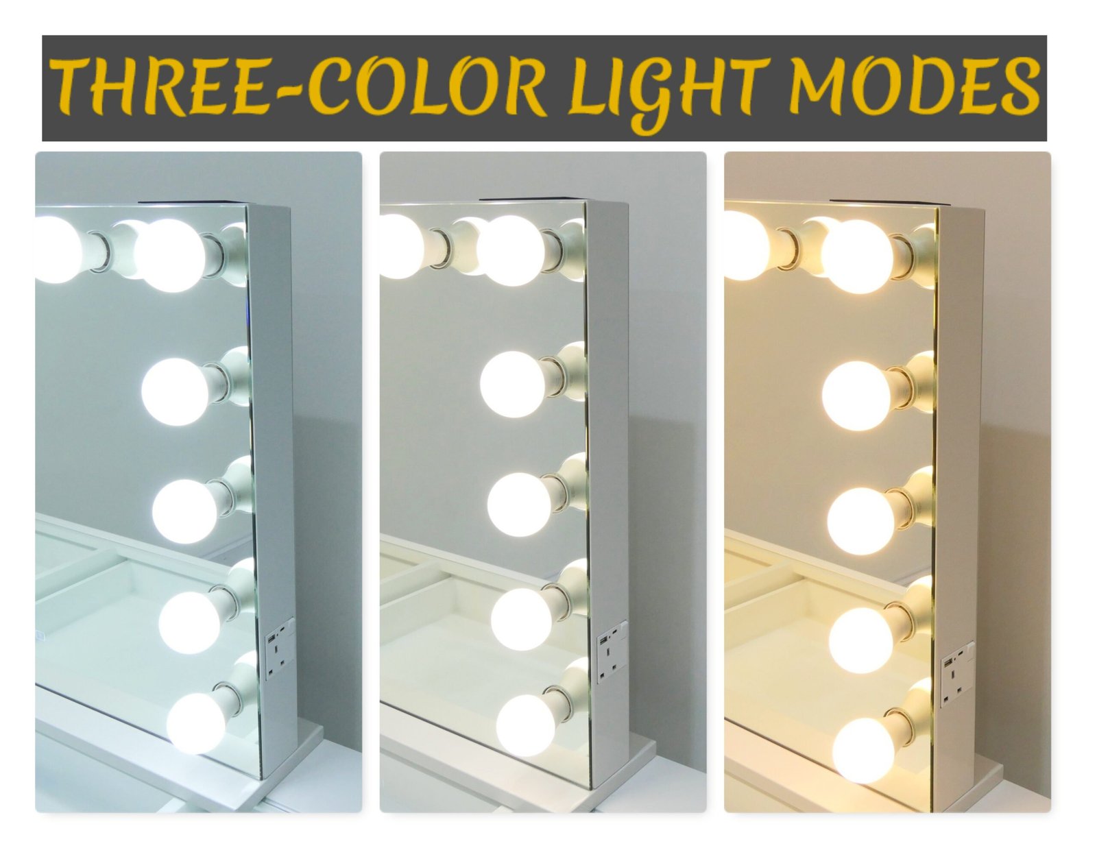7Seas® – Luxury Hollywood Vanity Mirror &Amp; Dressing Table – Premium Led Lighting – Uk
