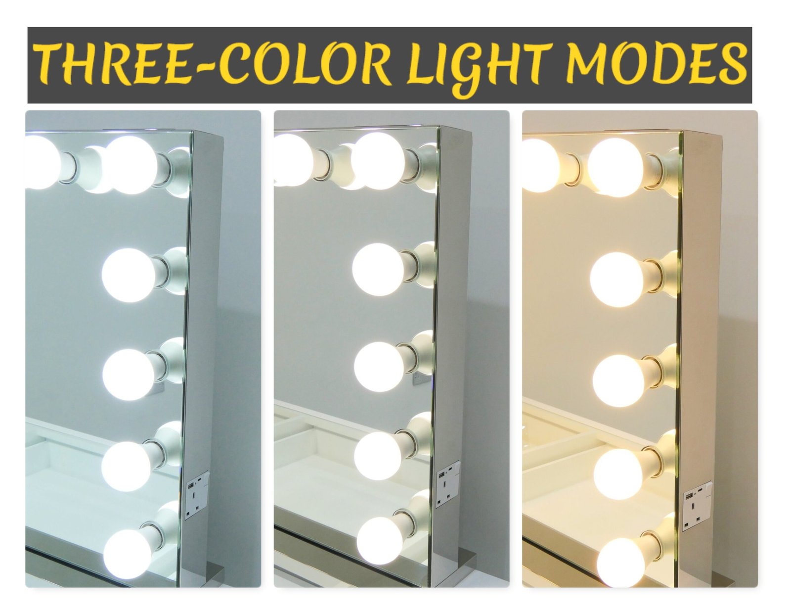 7Seas® – Luxury Hollywood Vanity Mirror &Amp; Dressing Table – Premium Led Lighting – Uk