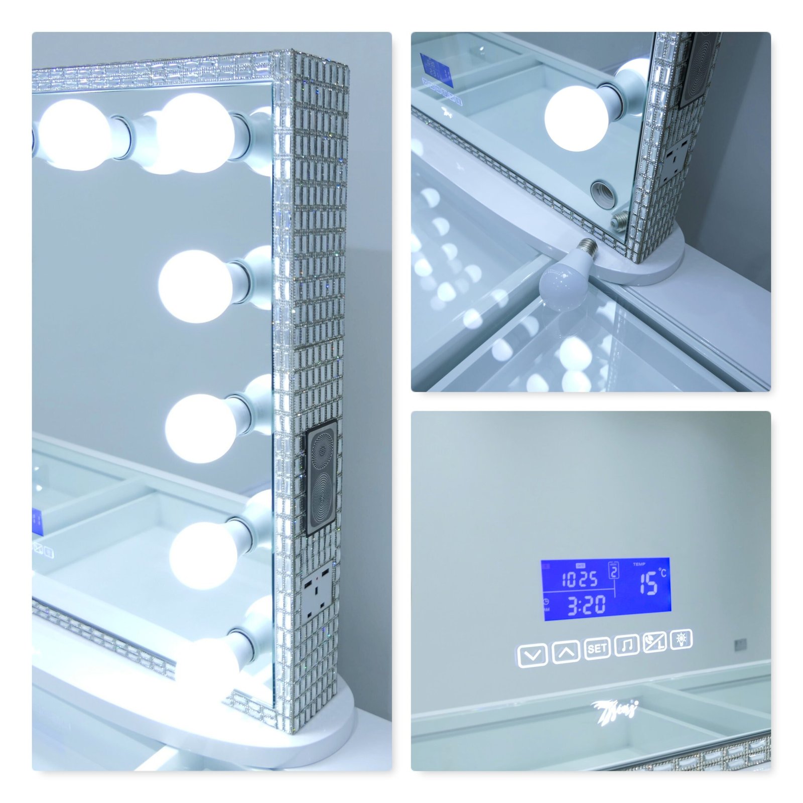 7Seas® – Luxury Hollywood Vanity Mirror &Amp; Dressing Table – Premium Led Lighting – Uk