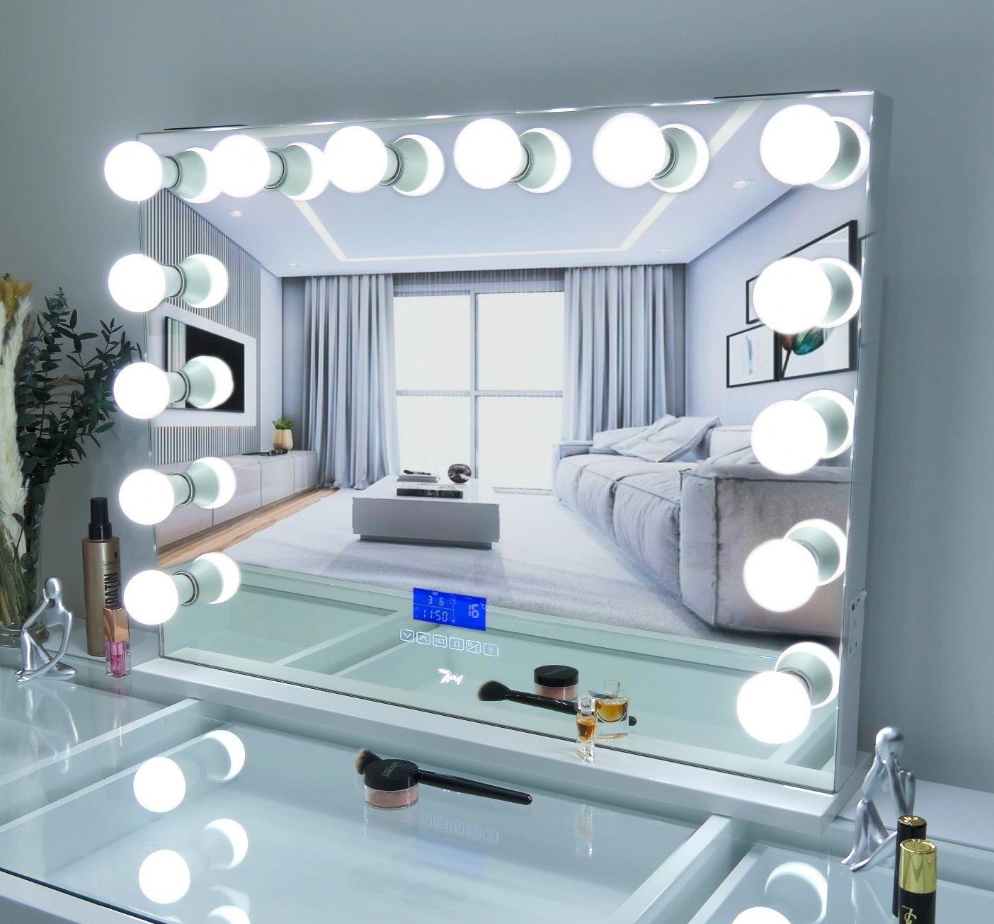 7Seas® – Luxury Hollywood Vanity Mirror &Amp; Dressing Table – Premium Led Lighting – Uk