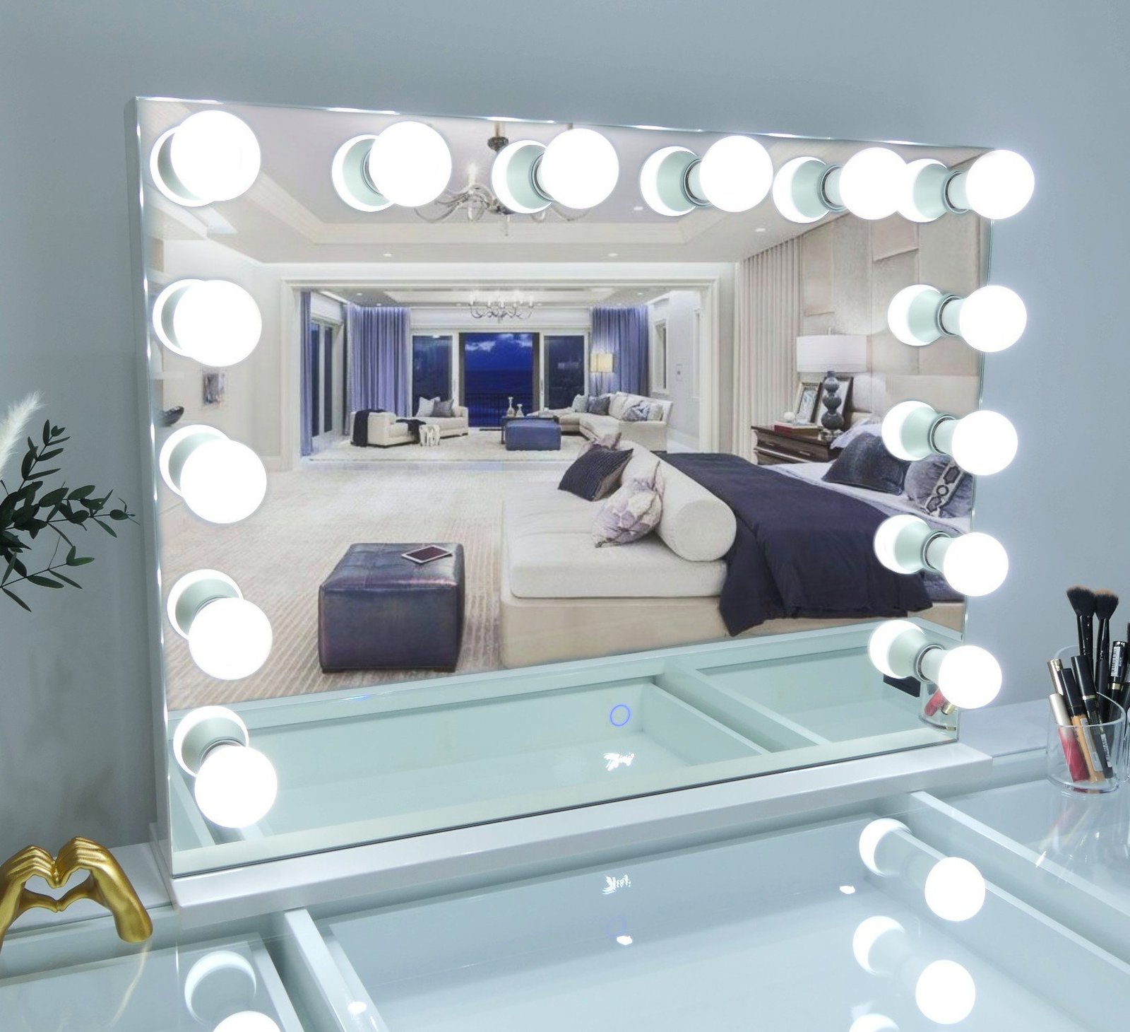 7Seas® – Luxury Hollywood Vanity Mirror &Amp; Dressing Table – Premium Led Lighting – Uk