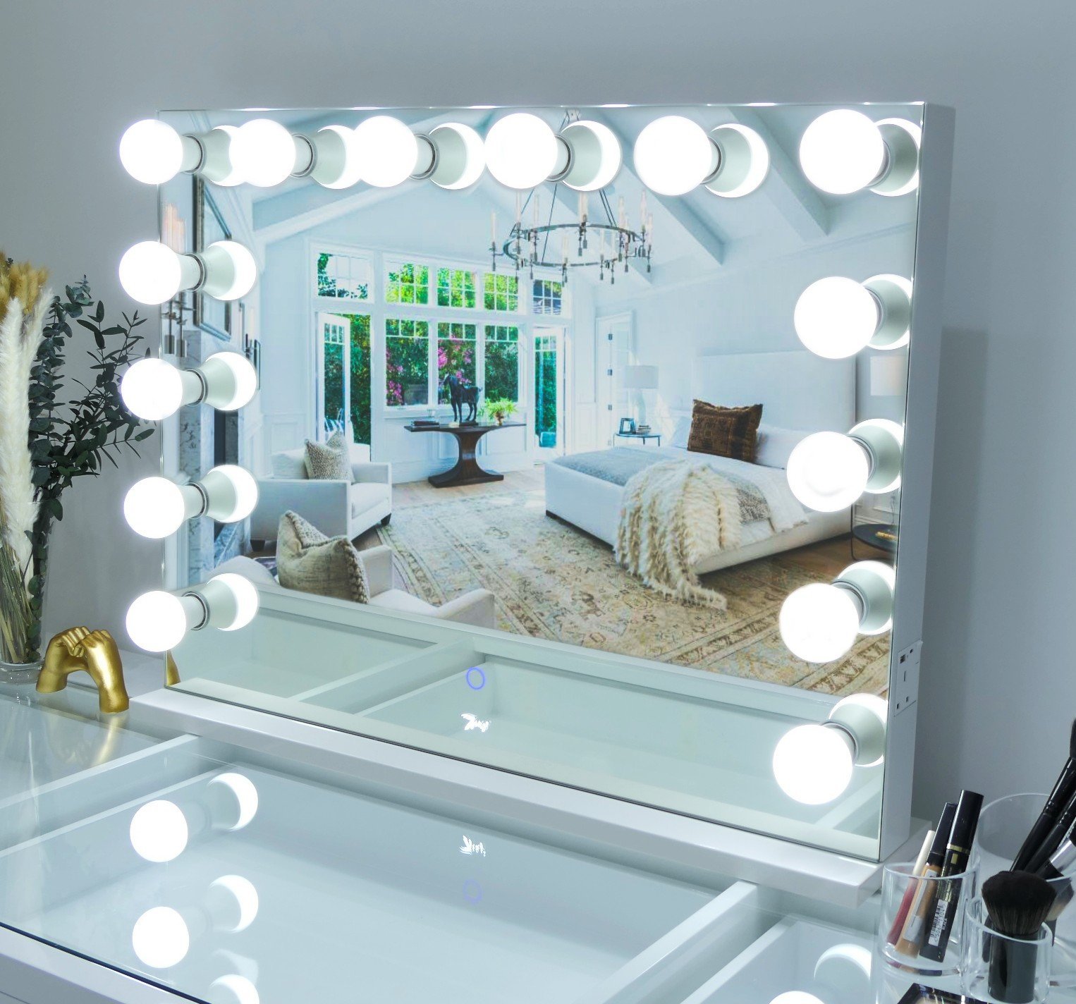 7Seas® – Luxury Hollywood Vanity Mirror &Amp; Dressing Table – Premium Led Lighting – Uk