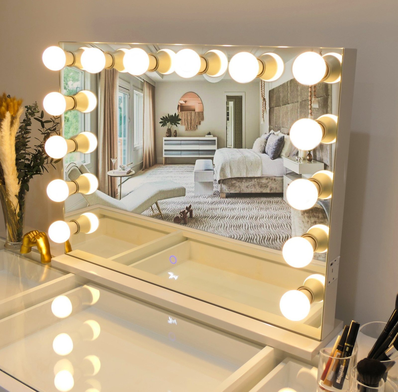 7Seas® – Luxury Hollywood Vanity Mirror &Amp;Amp; Dressing Table – Premium Led Lighting – Uk