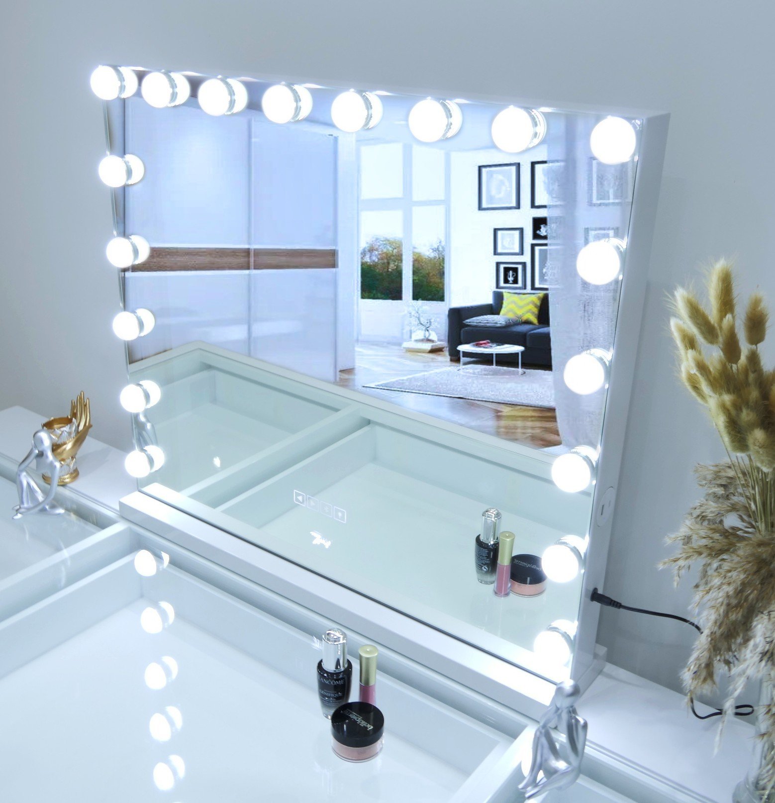 7Seas® – Luxury Hollywood Vanity Mirror &Amp; Dressing Table – Premium Led Lighting – Uk