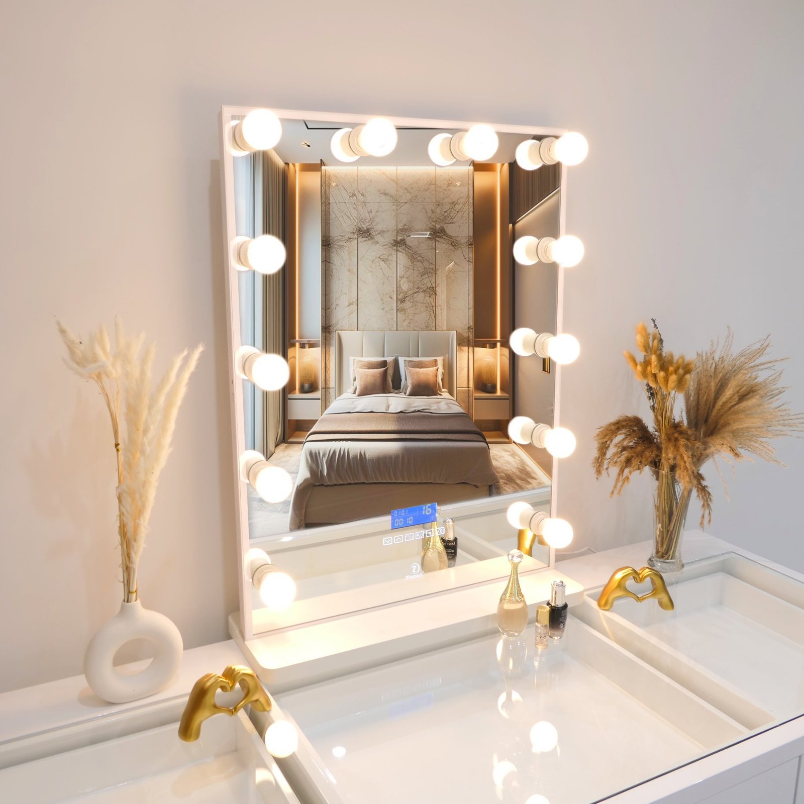7Seas® – Luxury Hollywood Vanity Mirror &Amp; Dressing Table – Premium Led Lighting – Uk