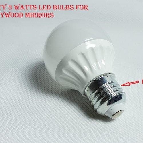 7seas® E27 Big Screw Super Cool White LED Bulbs for Hollywood Mirrors – 6500K Dimmable | Pack of 5