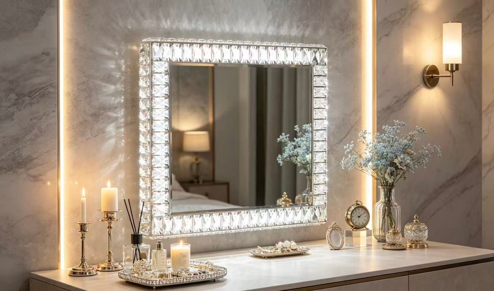 | 7Seas® Luxury Vanity Collection Uk 7Seas® – Luxury Hollywood Vanity Mirror &Amp; Dressing Table – Premium Led Lighting – Uk