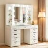 7Seas® – Luxury Hollywood Vanity Mirror &Amp; Dressing Table – Premium Led Lighting – Uk