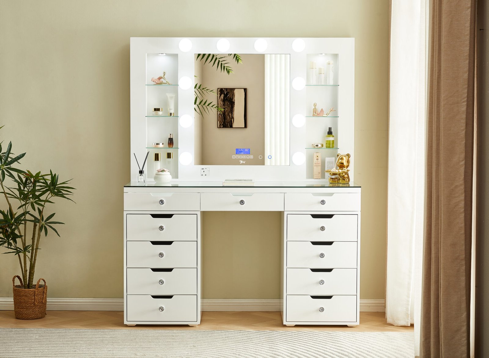 7Seas® – Luxury Hollywood Vanity Mirror &Amp;Amp; Dressing Table – Premium Led Lighting – Uk