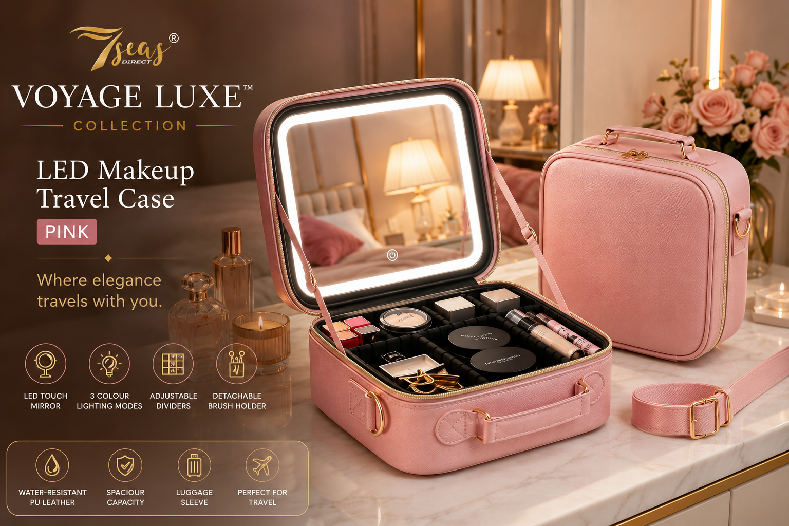 | 7Seas® Luxury Vanity Collection Uk 7Seas® – Luxury Hollywood Vanity Mirror &Amp; Dressing Table – Premium Led Lighting – Uk