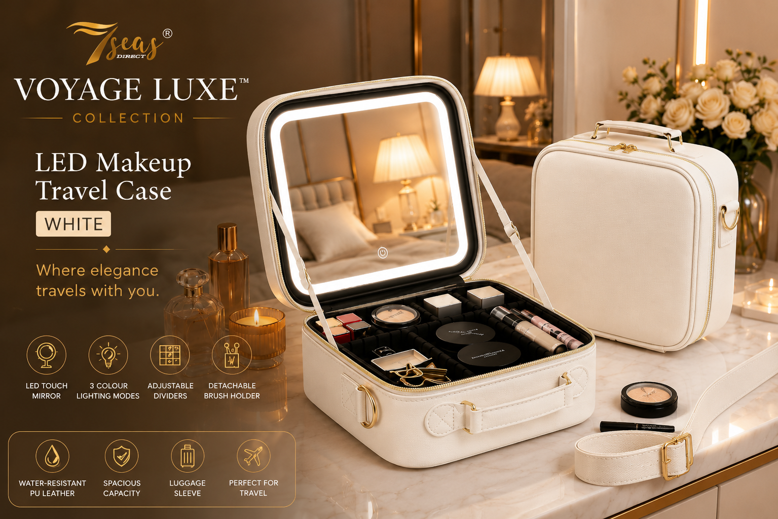 | 7Seas® Luxury Vanity Collection Uk 7Seas® – Luxury Hollywood Vanity Mirror &Amp; Dressing Table – Premium Led Lighting – Uk
