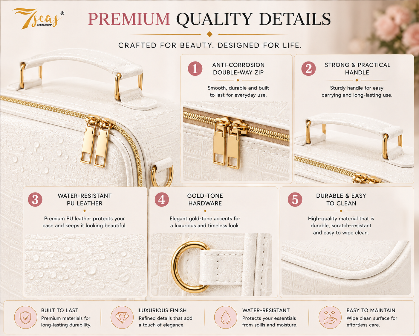 7Seas® – Luxury Hollywood Vanity Mirror &Amp; Dressing Table – Premium Led Lighting – Uk