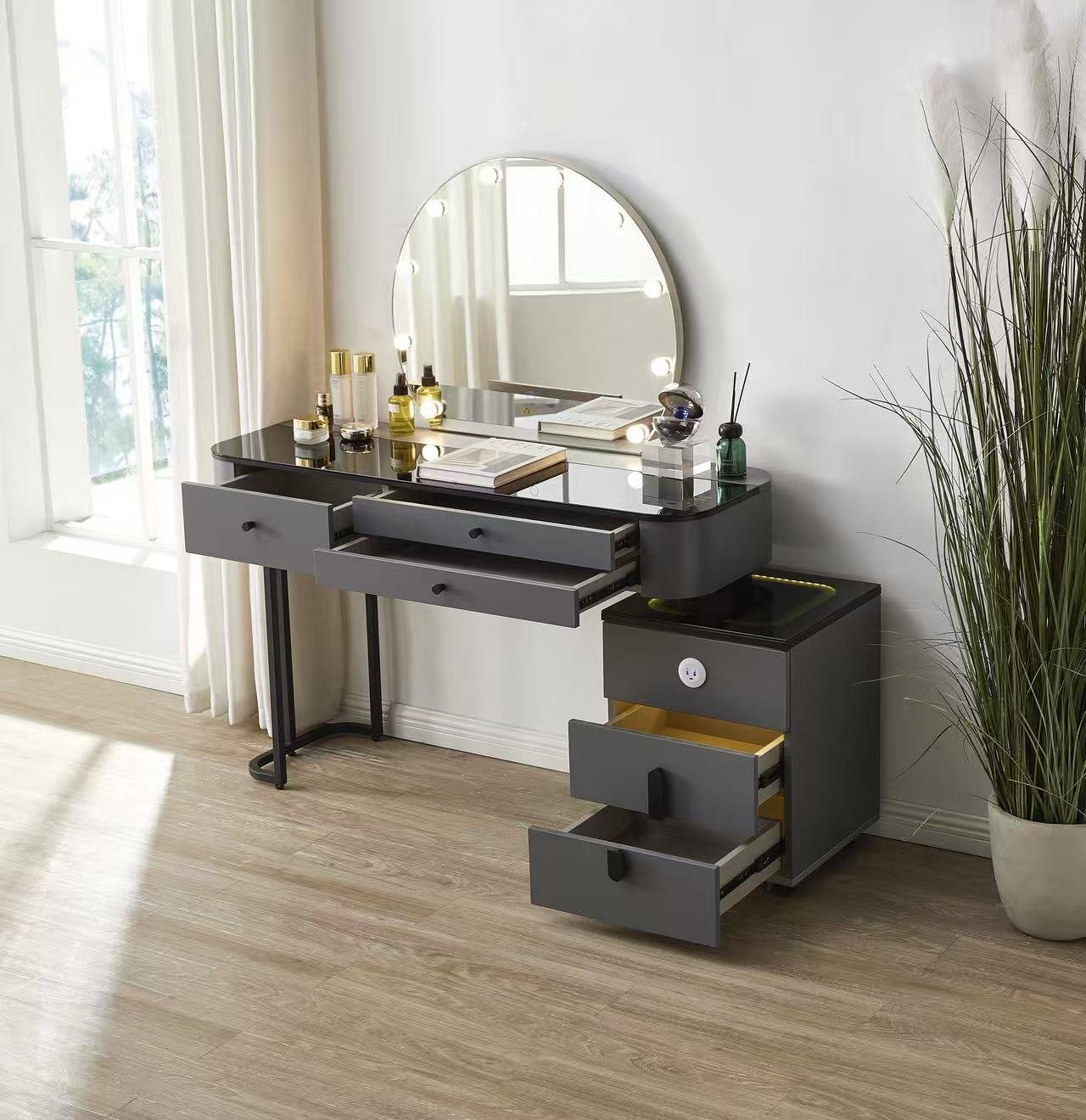 7Seas® – Luxury Hollywood Vanity Mirror &Amp; Dressing Table – Premium Led Lighting – Uk