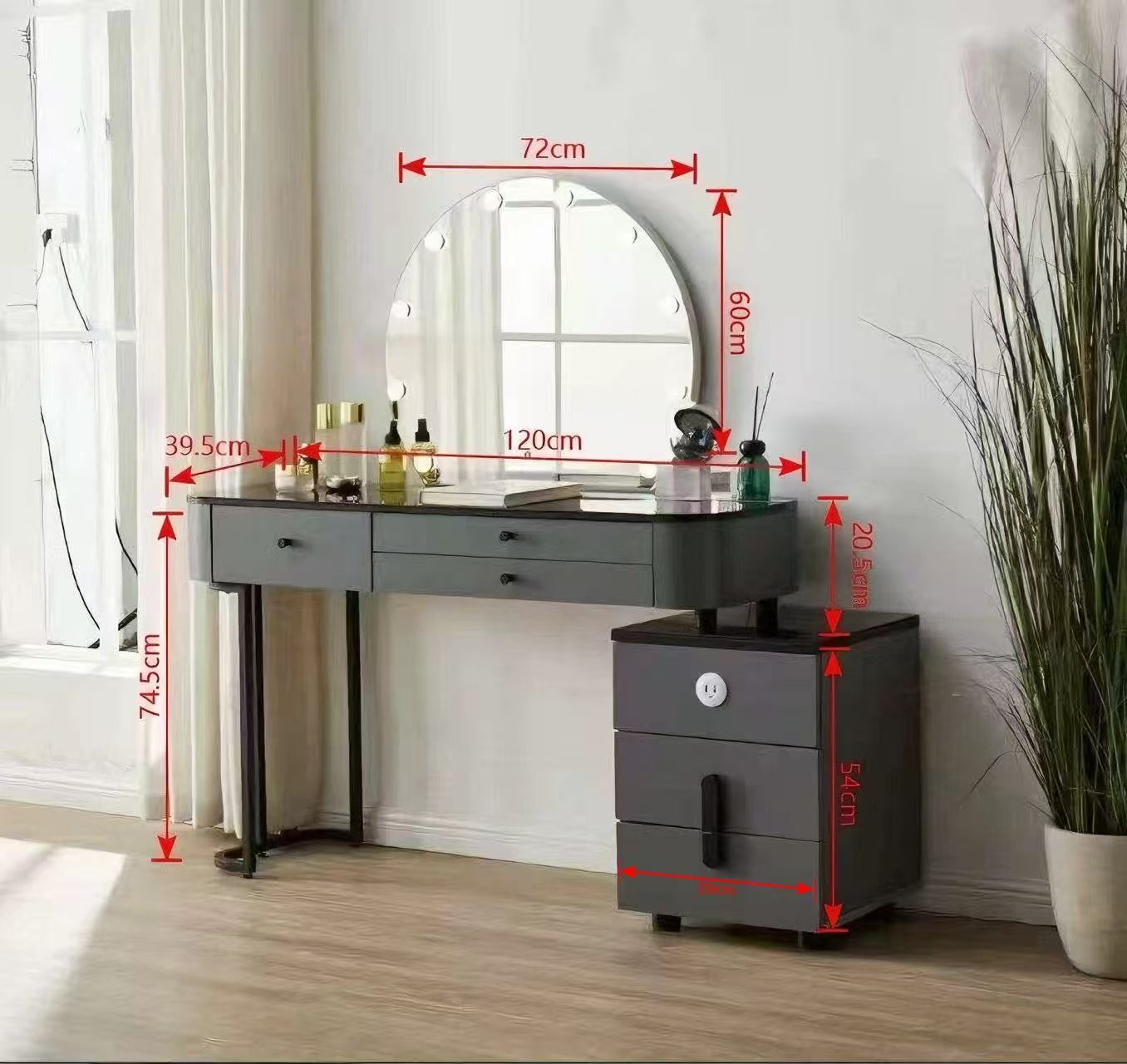 7Seas® – Luxury Hollywood Vanity Mirror &Amp; Dressing Table – Premium Led Lighting – Uk