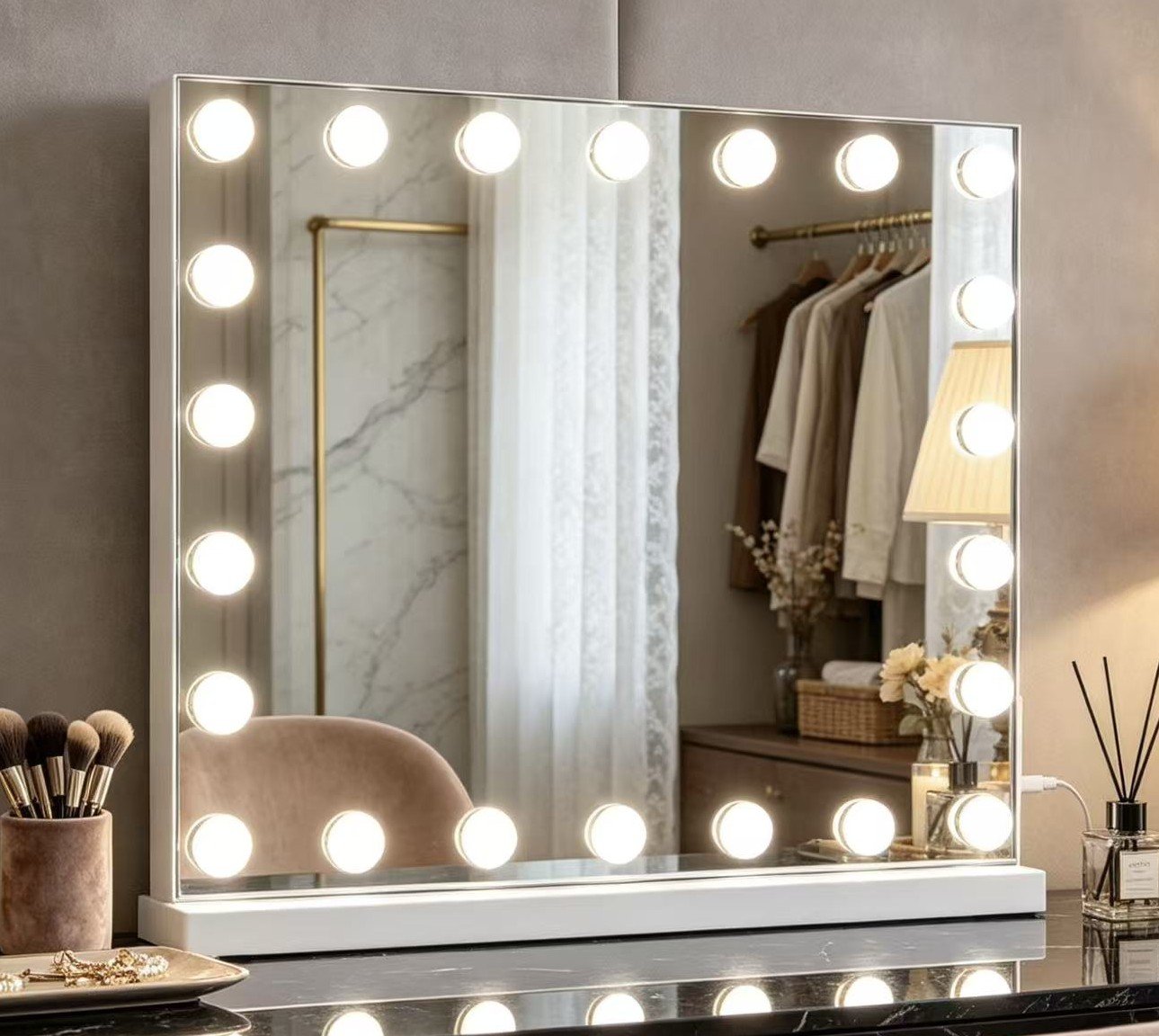| 7Seas® Luxury Vanity Collection Uk 7Seas® – Luxury Hollywood Vanity Mirror &Amp; Dressing Table – Premium Led Lighting – Uk