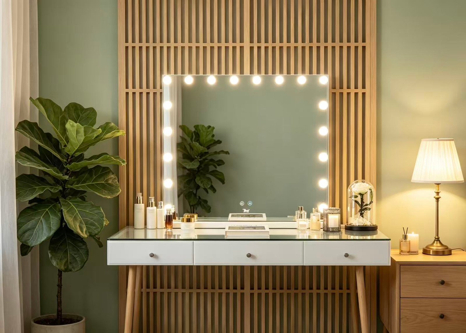 7Seas® – Luxury Hollywood Vanity Mirror &Amp; Dressing Table – Premium Led Lighting – Uk
