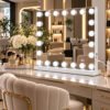 7Seas® – Luxury Hollywood Vanity Mirror &Amp; Dressing Table – Premium Led Lighting – Uk
