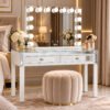 | 7Seas® Luxury Vanity Collection Uk 7Seas® – Luxury Hollywood Vanity Mirror &Amp; Dressing Table – Premium Led Lighting – Uk
