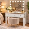 7Seas® – Luxury Hollywood Vanity Mirror &Amp; Dressing Table – Premium Led Lighting – Uk