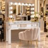 | 7Seas® Luxury Vanity Collection Uk 7Seas® – Luxury Hollywood Vanity Mirror &Amp; Dressing Table – Premium Led Lighting – Uk