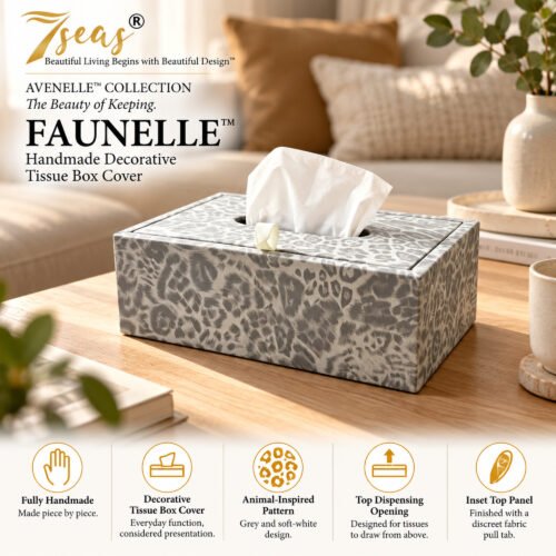 7seas® AVENELLE™ — FAUNELLE™ Handmade Decorative Tissue Box Cover